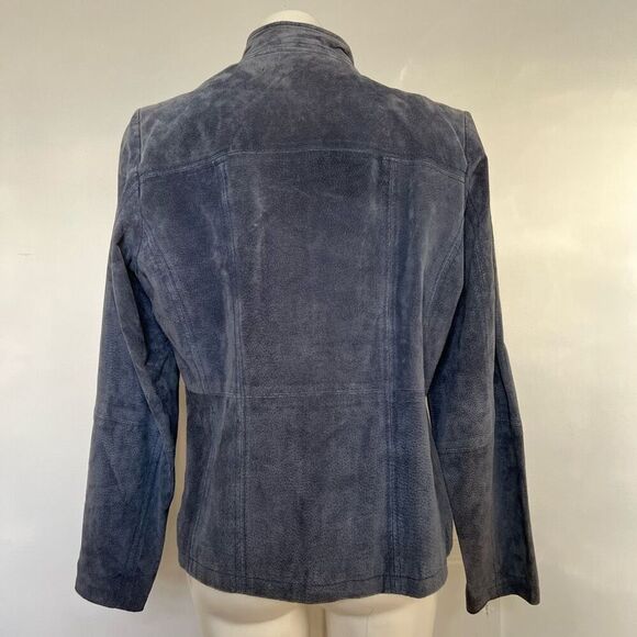 Relativity Suede Blue Jacket y2K - Picture 3 of 15